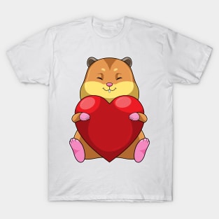 Hamster with Heart T-Shirt